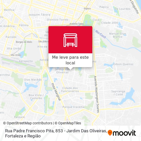 Rua Padre Francisco Pita, 853 - Jardim Das Oliveiras mapa