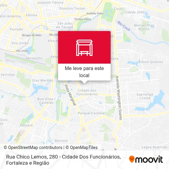 Rua Chico Lemos, 280 - Cidade Dos Funcionários mapa