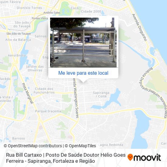 Rua Bill Cartaxo | Posto De Saúde Doutor Hélio Goes Ferreira - Sapiranga mapa