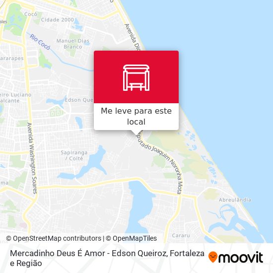 Mercadinho Deus É Amor - Edson Queiroz mapa