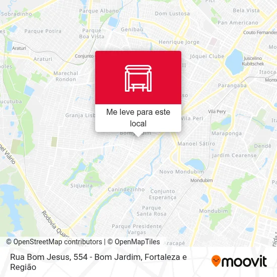 Rua Bom Jesus, 554 - Bom Jardim mapa