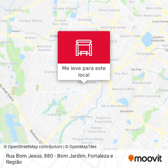 Rua Bom Jesus, 880 - Bom Jardim mapa
