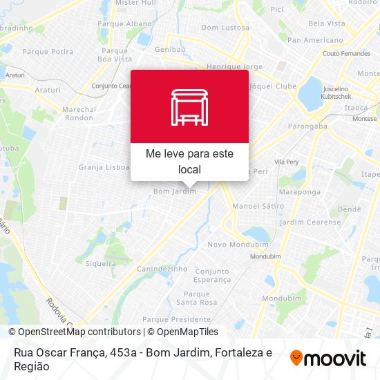 Rua Oscar França, 453a - Bom Jardim mapa