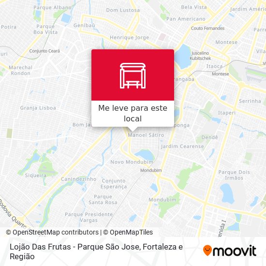 Lojão Das Frutas - Parque São Jose mapa