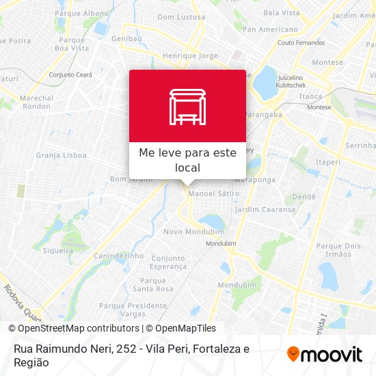 Rua Raimundo Neri, 252 - Vila Peri mapa