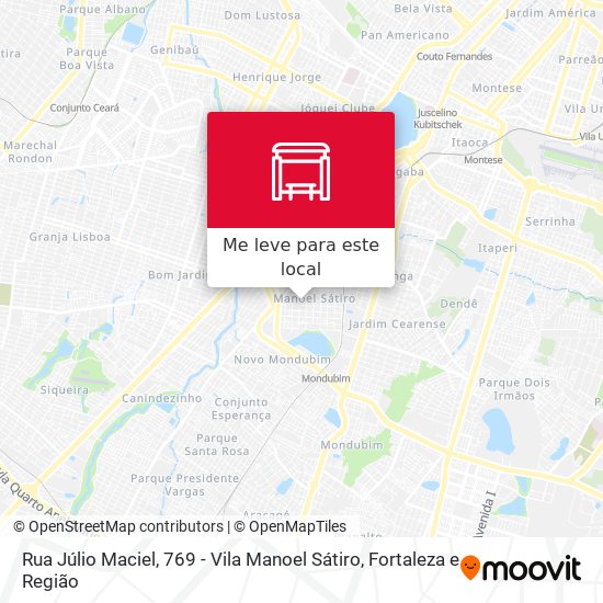 Rua Júlio Maciel, 769 - Vila Manoel Sátiro mapa