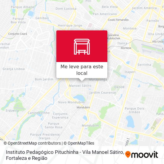 Instituto Pedagógico Pituchinha - Vila Manoel Sátiro mapa
