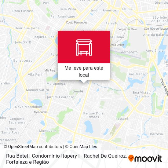 Rua Betel | Condomínio Itapery I - Rachel De Queiroz mapa
