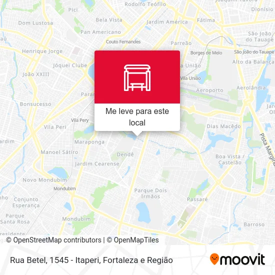 Rua Betel, 1545 - Itaperi mapa