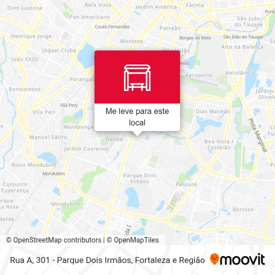 Rua A, 301 - Parque Dois Irmãos mapa