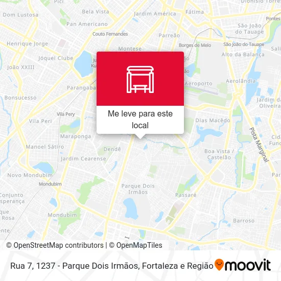 Rua 7, 1237 - Parque Dois Irmãos mapa