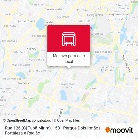 Rua 126 (Cj Tupã Mirim), 150 - Parque Dois Irmãos mapa