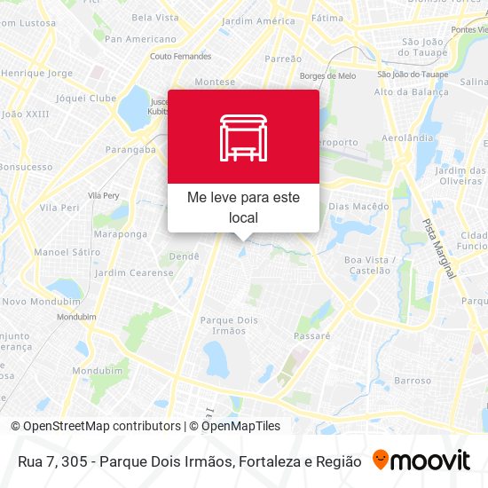 Rua 7, 305 - Parque Dois Irmãos mapa