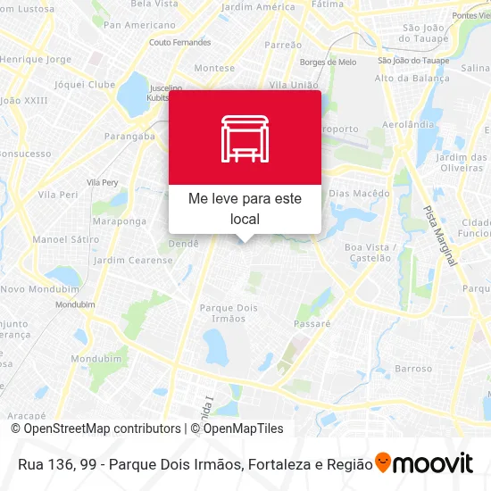 Rua 136, 99 - Parque Dois Irmãos mapa