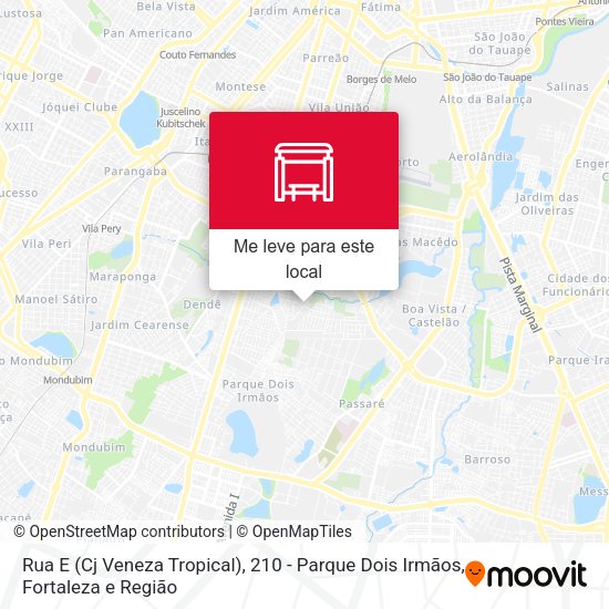 Rua E (Cj Veneza Tropical), 210 - Parque Dois Irmãos mapa