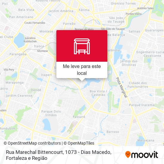 Rua Marechal Bittencourt, 1073 - Dias Macedo mapa
