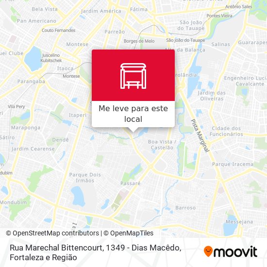 Rua Marechal Bittencourt, 1349 - Dias Macêdo mapa