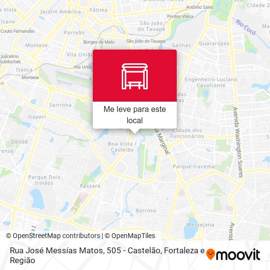 Rua José Messías Matos, 505 - Castelão mapa