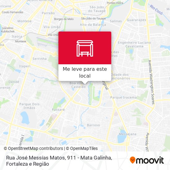 Rua José Messías Matos, 911 - Mata Galinha mapa