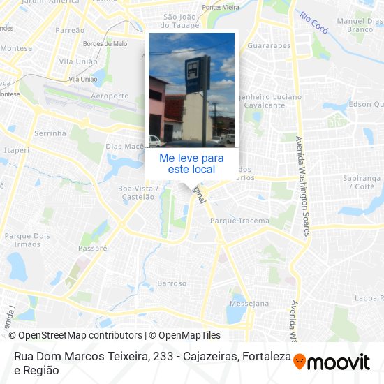 Rua Dom Marcos Teixeira, 233 - Cajazeiras mapa