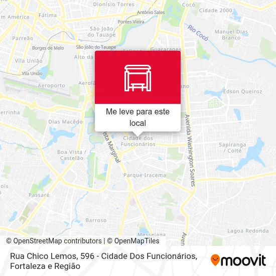 Rua Chico Lemos, 596 - Cidade Dos Funcionários mapa