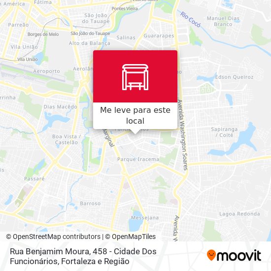 Rua Benjamim Moura, 458 - Cidade Dos Funcionários mapa