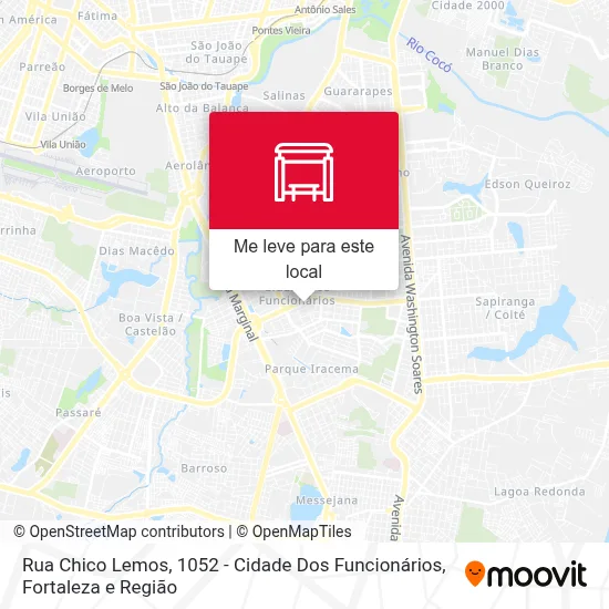 Rua Chico Lemos, 1052 - Cidade Dos Funcionários mapa
