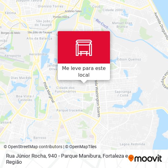 Rua Júnior Rocha, 940 - Parque Manibura mapa