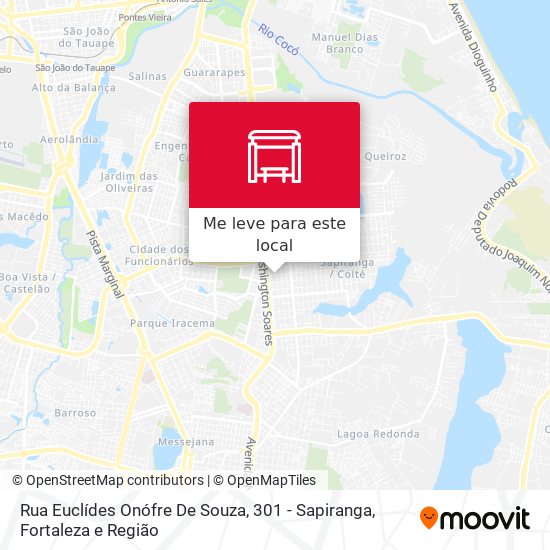 Rua Euclídes Onófre De Souza, 301 - Sapiranga mapa