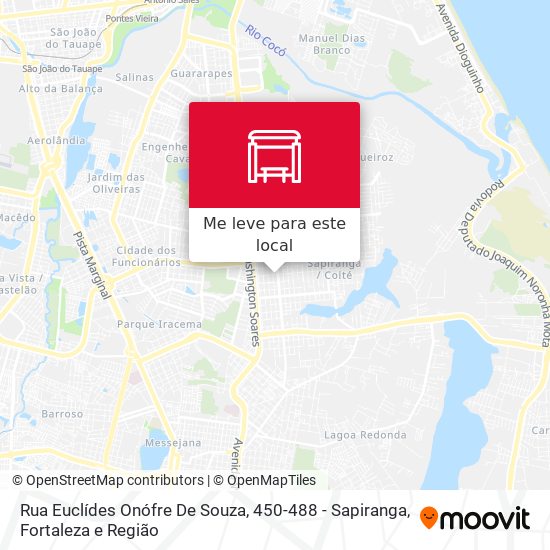 Rua Euclídes Onófre De Souza, 450-488 - Sapiranga mapa