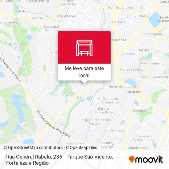 Rua General Rabelo, 236 - Parque São Vicente mapa