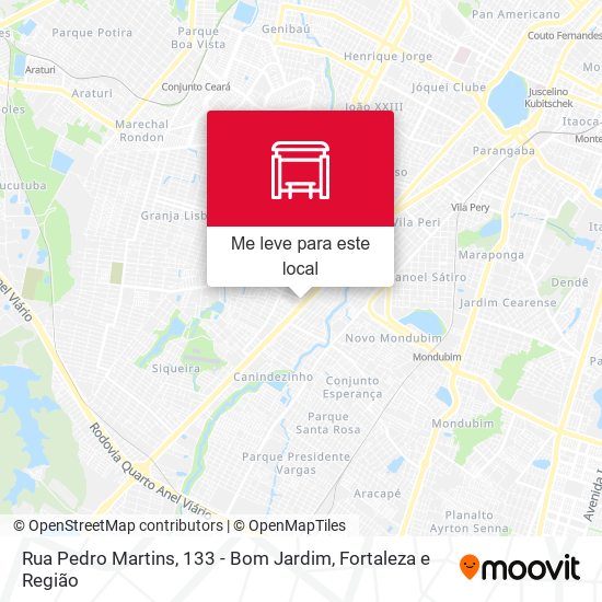 Rua Pedro Martins, 133 - Bom Jardim mapa