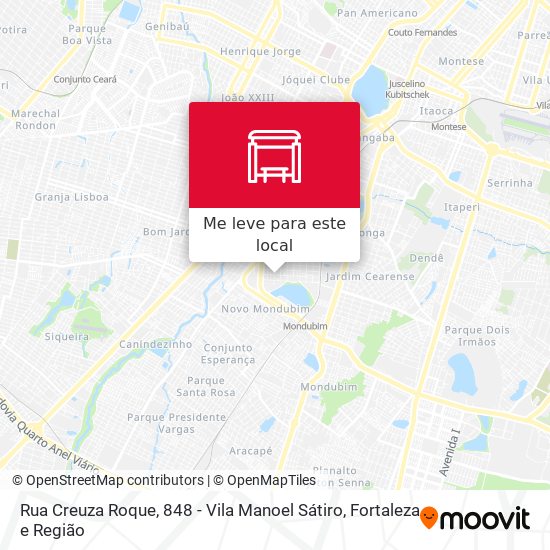 Rua Creuza Roque, 848 - Vila Manoel Sátiro mapa