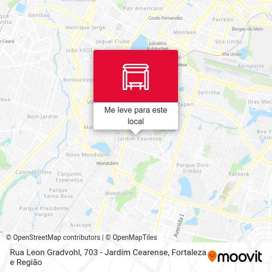 Rua Leon Gradvohl, 703 - Jardim Cearense mapa