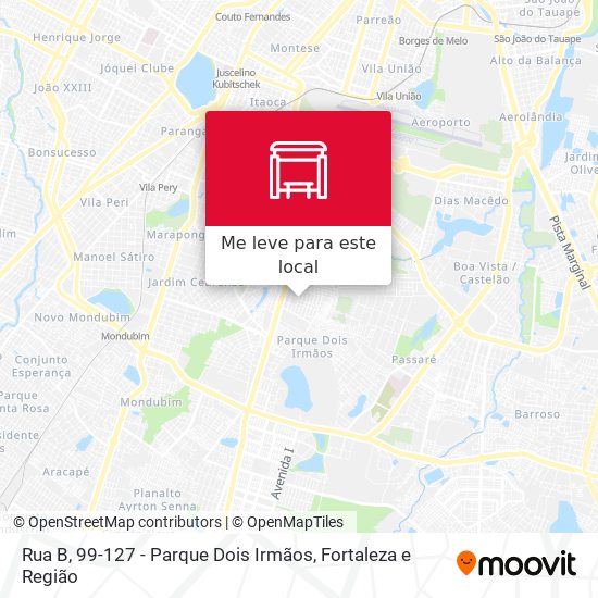 Rua B, 99-127 - Parque Dois Irmãos mapa