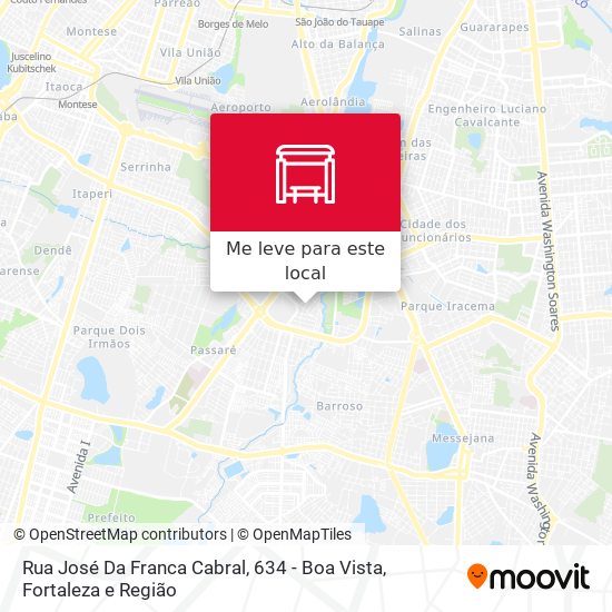 Rua José Da Franca Cabral, 634 - Boa Vista mapa