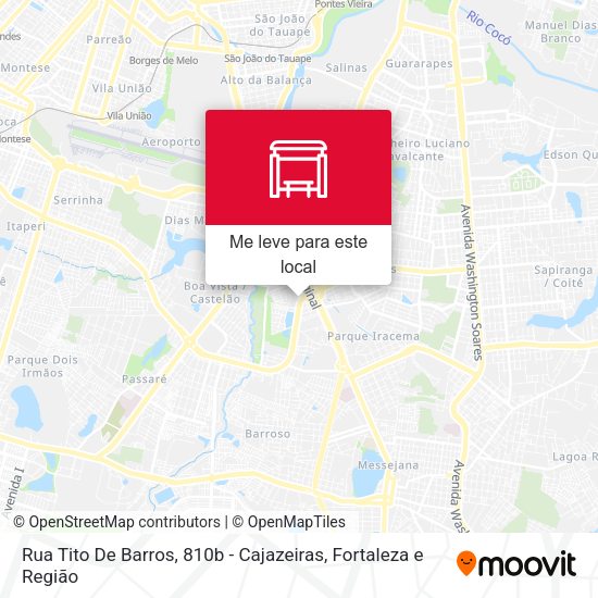 Rua Tito De Barros, 810b - Cajazeiras mapa