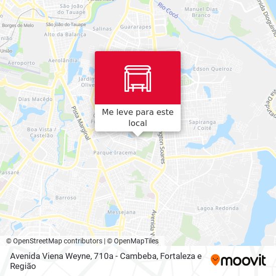 Avenida Viena Weyne, 710a - Cambeba mapa