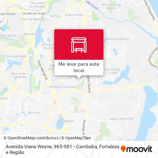 Avenida Viena Weyne, 965-981 - Cambeba mapa