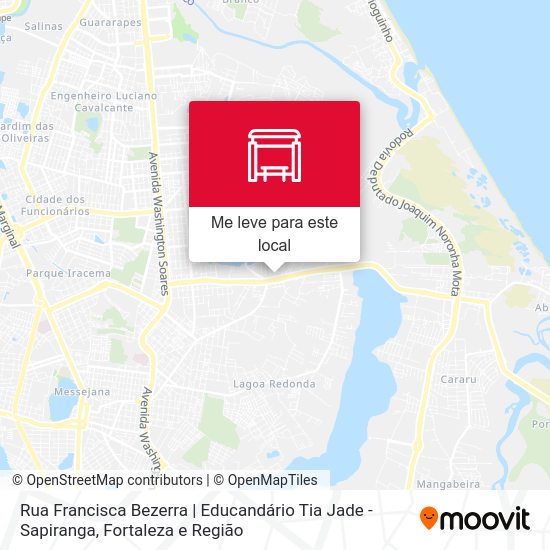Rua Francisca Bezerra | Educandário Tia Jade - Sapiranga mapa