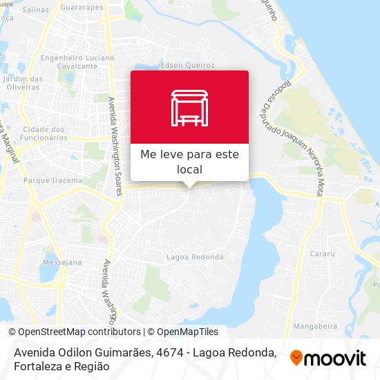 Avenida Odilon Guimarães, 4674 - Lagoa Redonda mapa