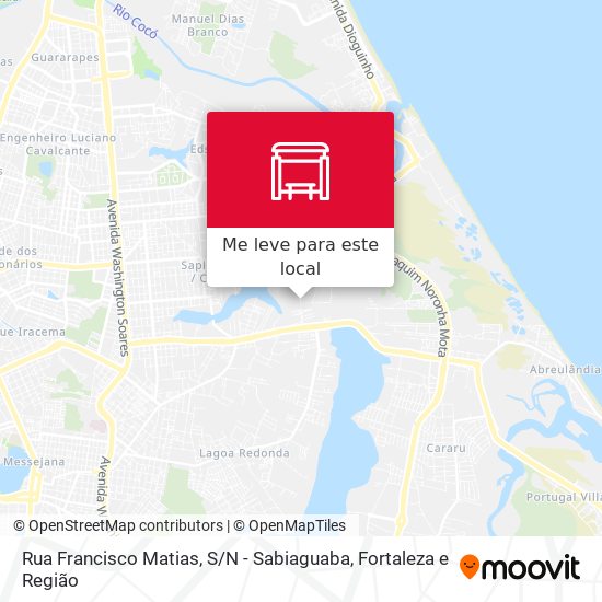 Rua Francisco Matias, S / N - Sabiaguaba mapa