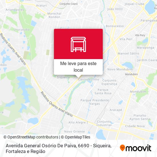 Avenida General Osório De Paiva, 6690 - Siqueira mapa