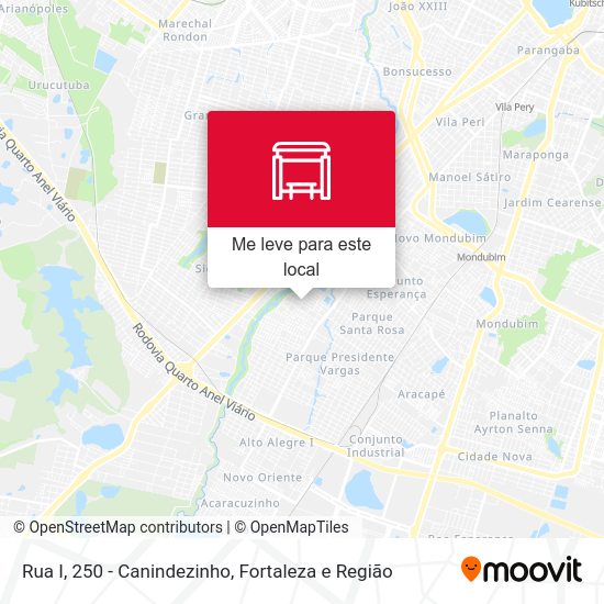 Rua I, 250 - Canindezinho mapa