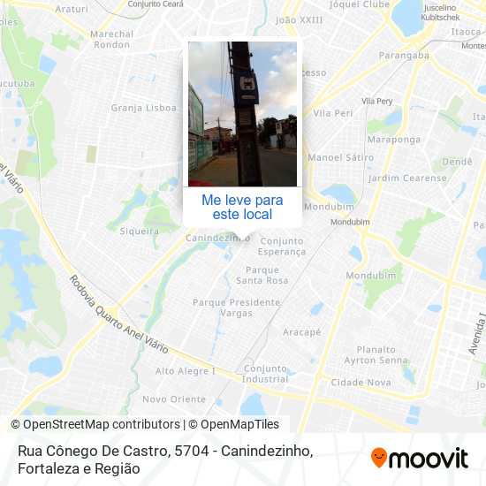 Rua Cônego De Castro, 5704 - Canindezinho mapa
