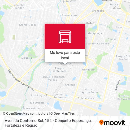 Avenida Contorno Sul, 152 - Conjunto Esperança mapa