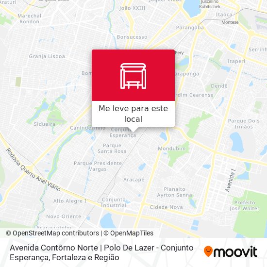 Avenida Contôrno Norte | Polo De Lazer - Conjunto Esperança mapa