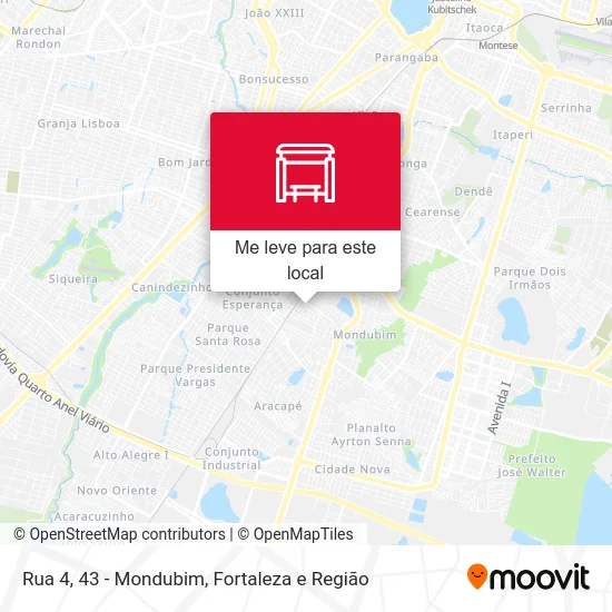 Rua 4, 43 - Mondubim mapa