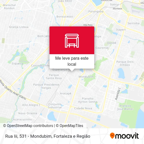 Rua Iii, 531 - Mondubim mapa