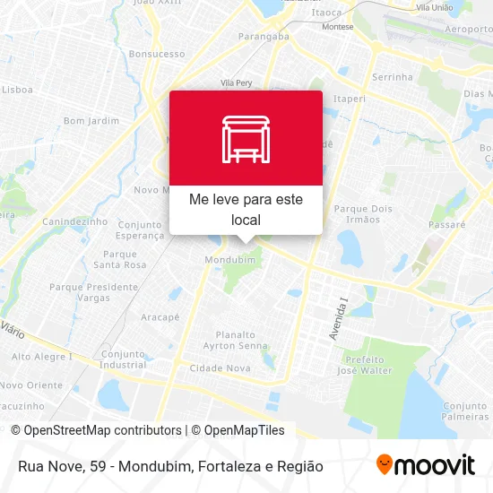 Rua Nove, 59 - Mondubim mapa
